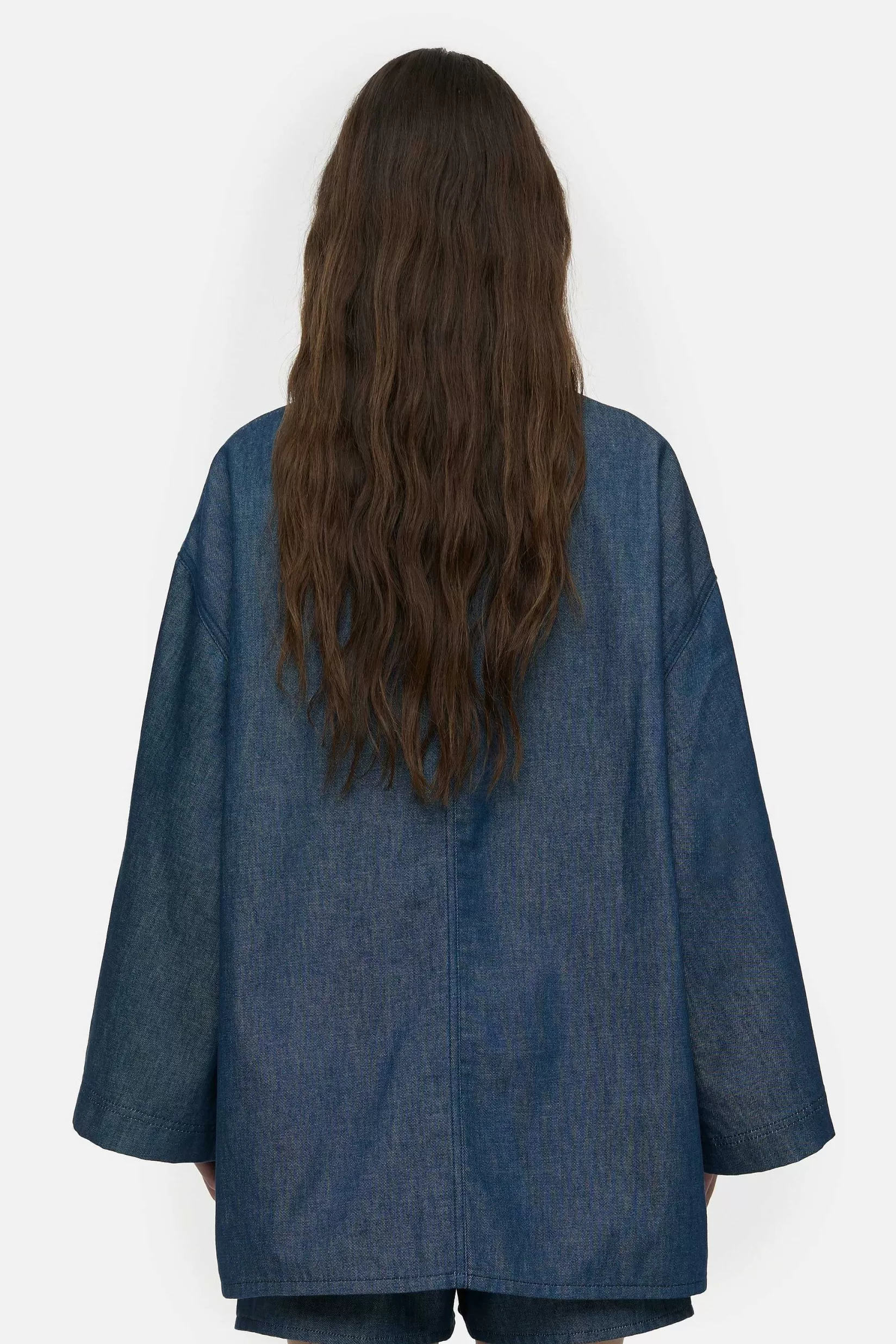 Online CLOSED Boyfriend Denimoverhemd Donkerblauw