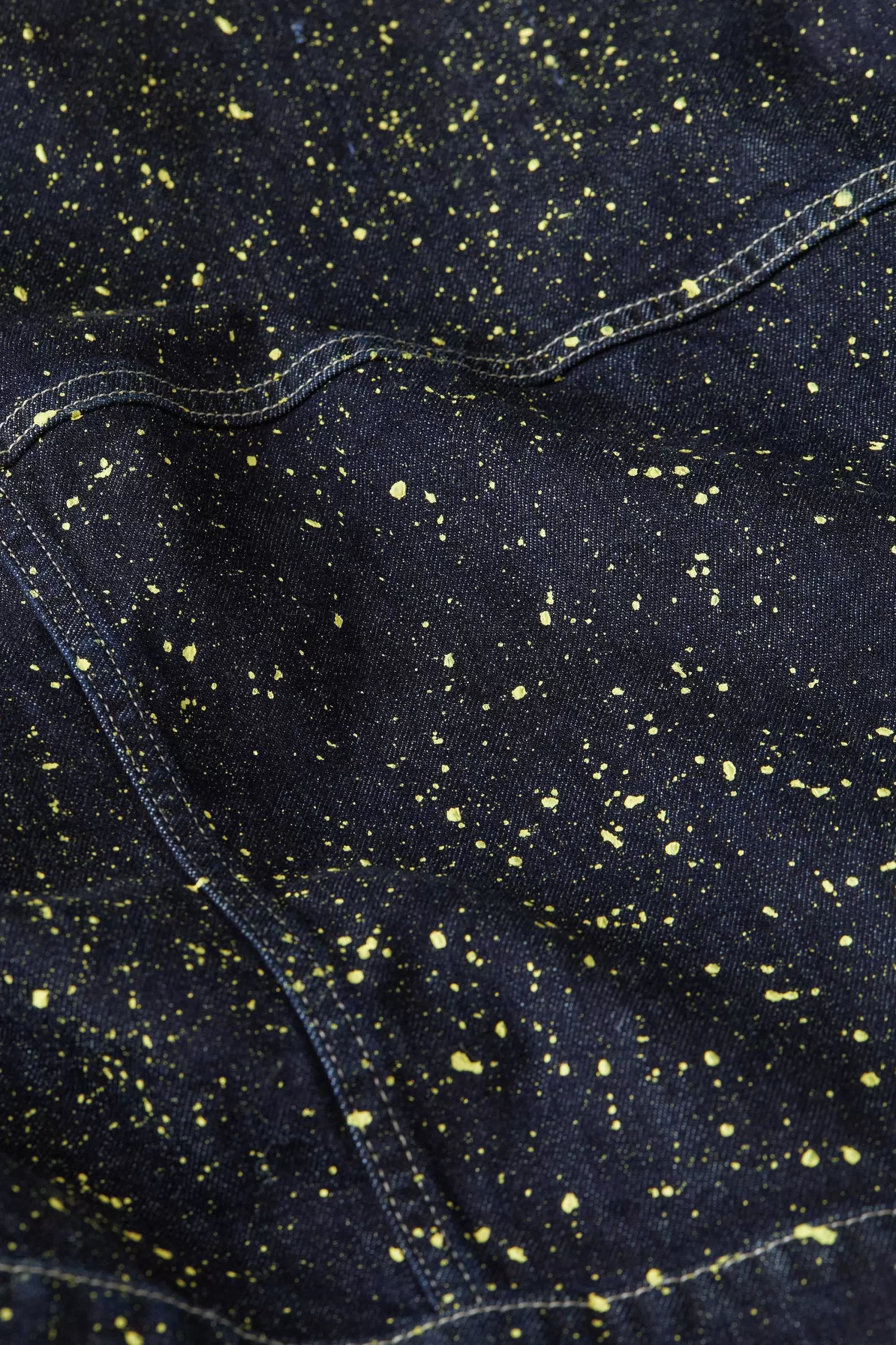 Sale CLOSED Denim Jack Met Kleurspattenafwerking Primair Geel