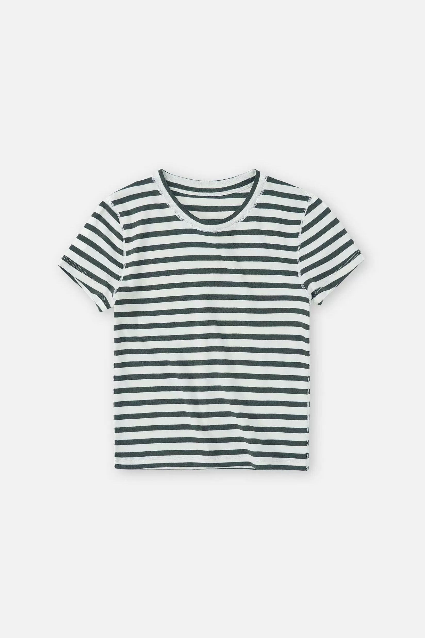 Fashion CLOSED Gestreept T-Shirt Groen Onkruid
