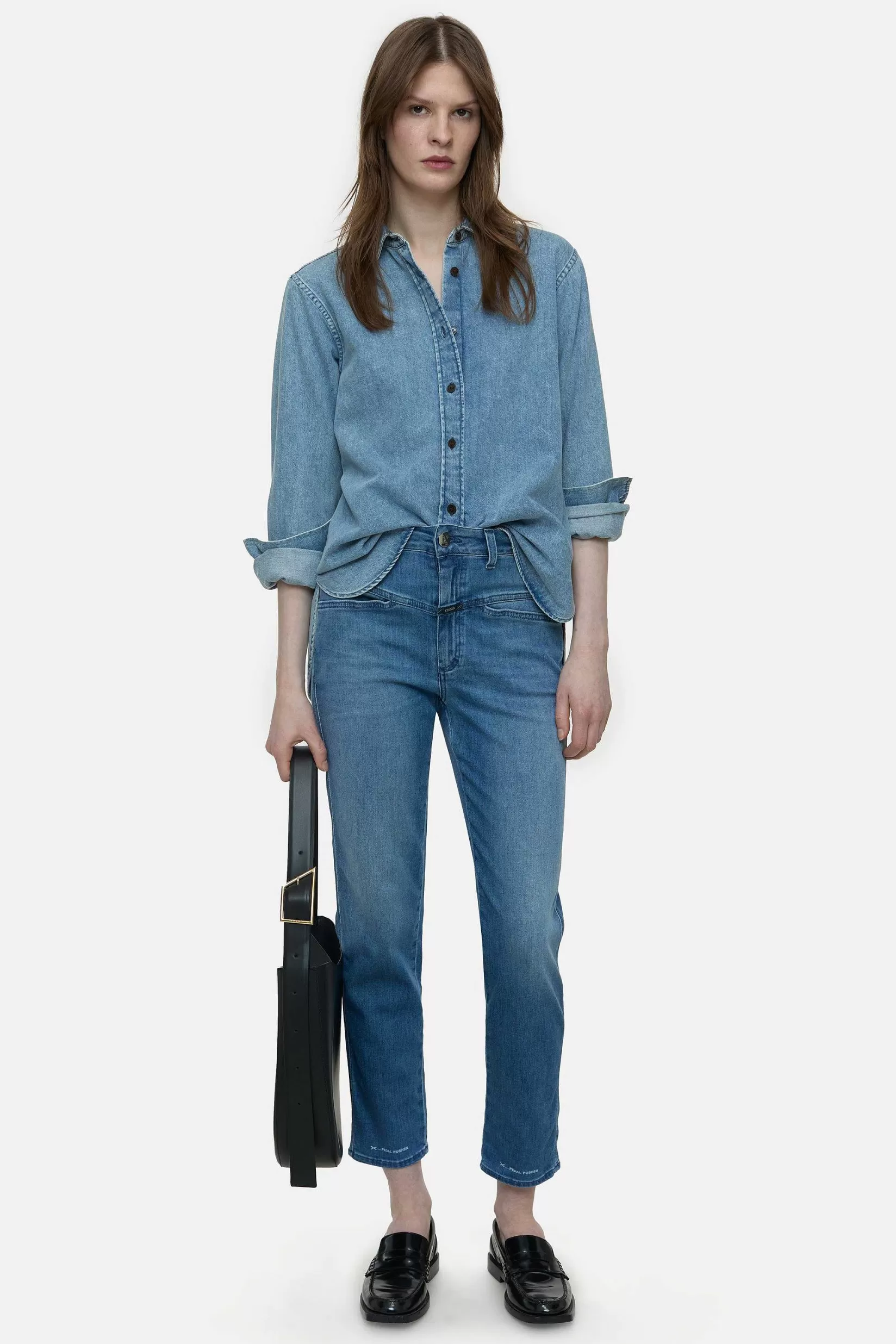 New CLOSED Heritage Jeans - Stijlnaam Pedaalduwer Midden Blauw