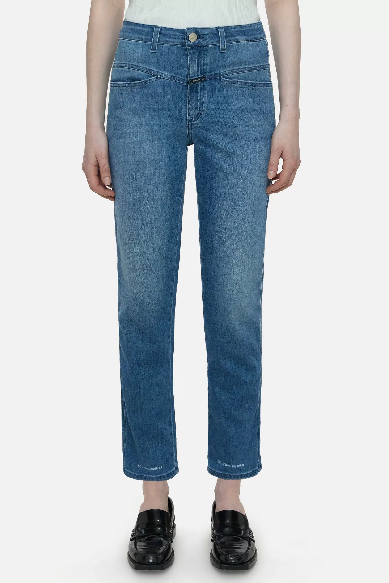 New CLOSED Heritage Jeans - Stijlnaam Pedaalduwer Midden Blauw