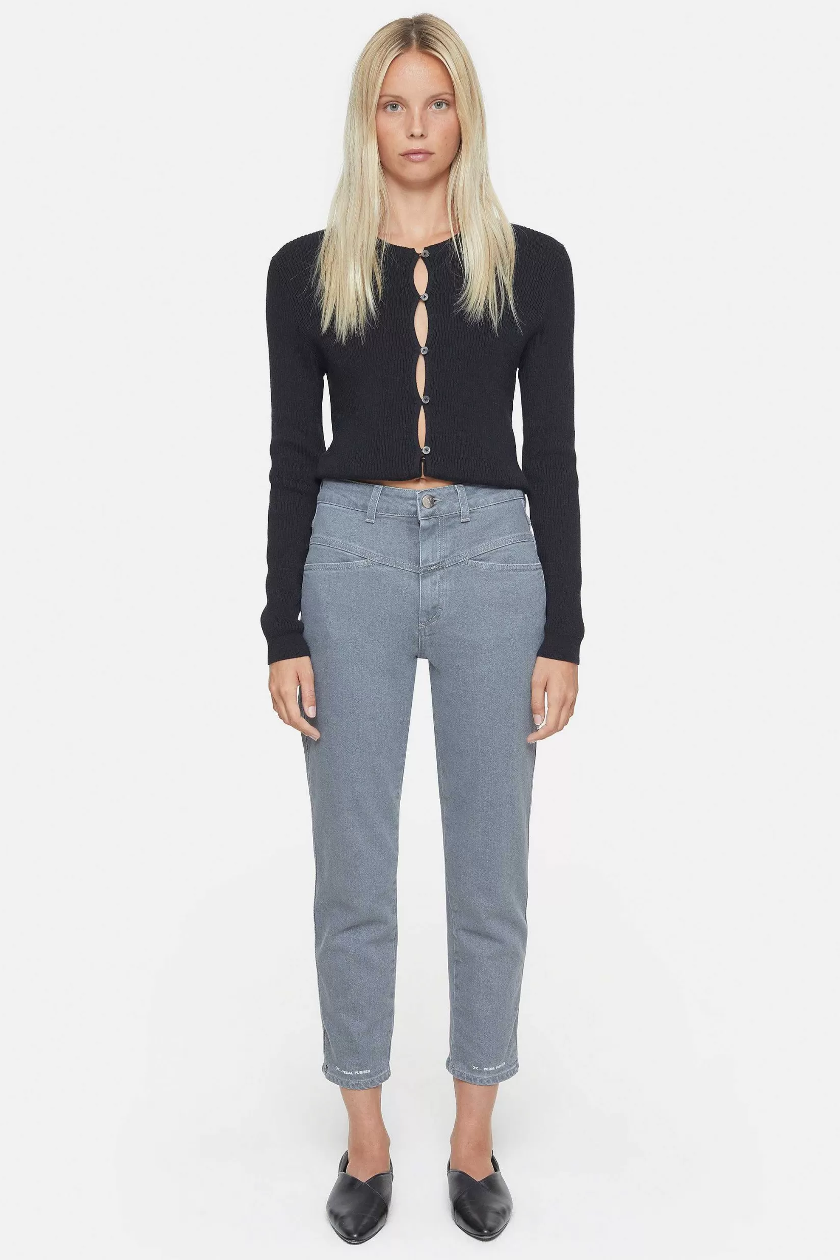 Online CLOSED Heritage Jeans - Stijlnaam Pedaalduwer Midden Grijs