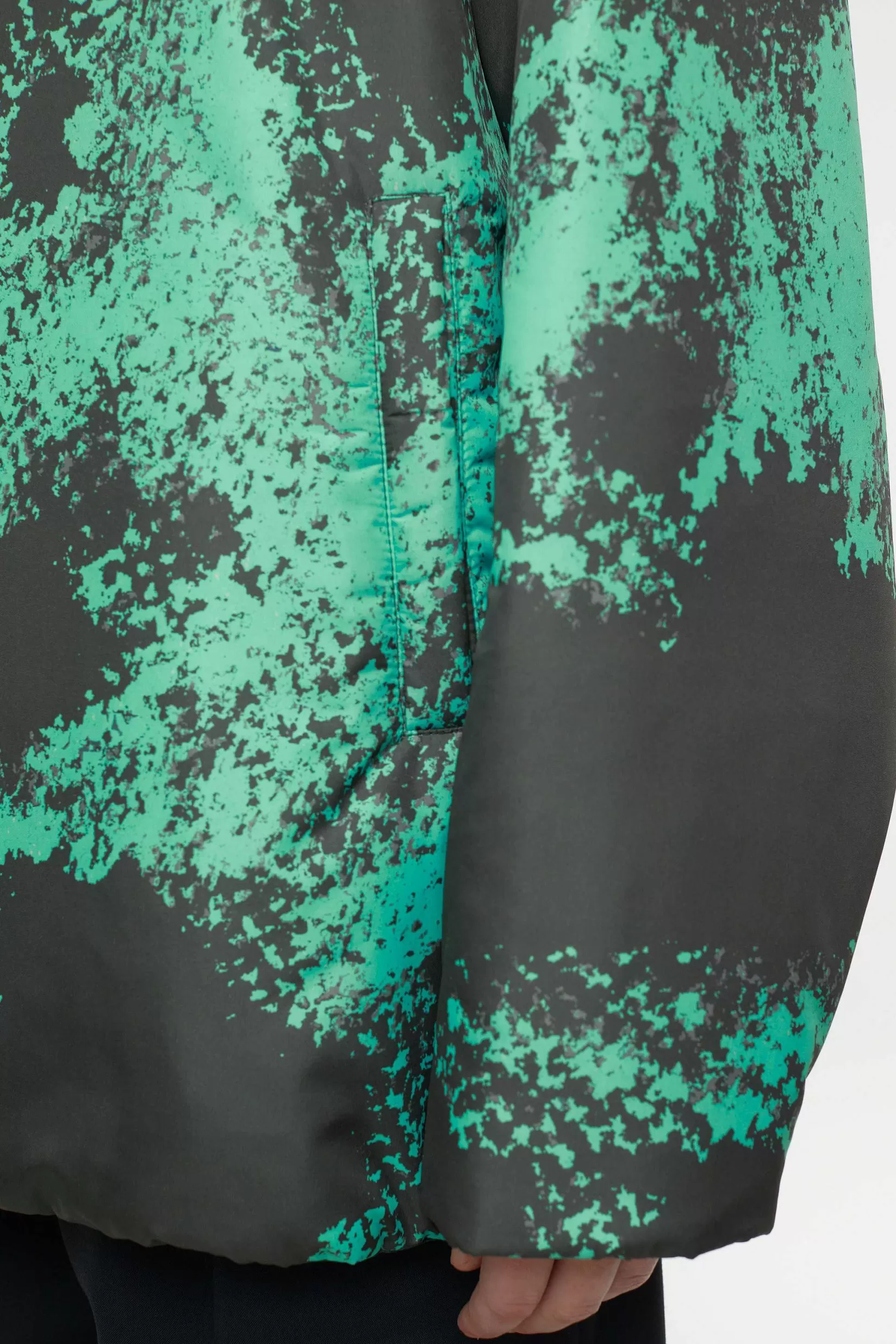 Fashion CLOSED Jas Met Patroon Groen Onkruid