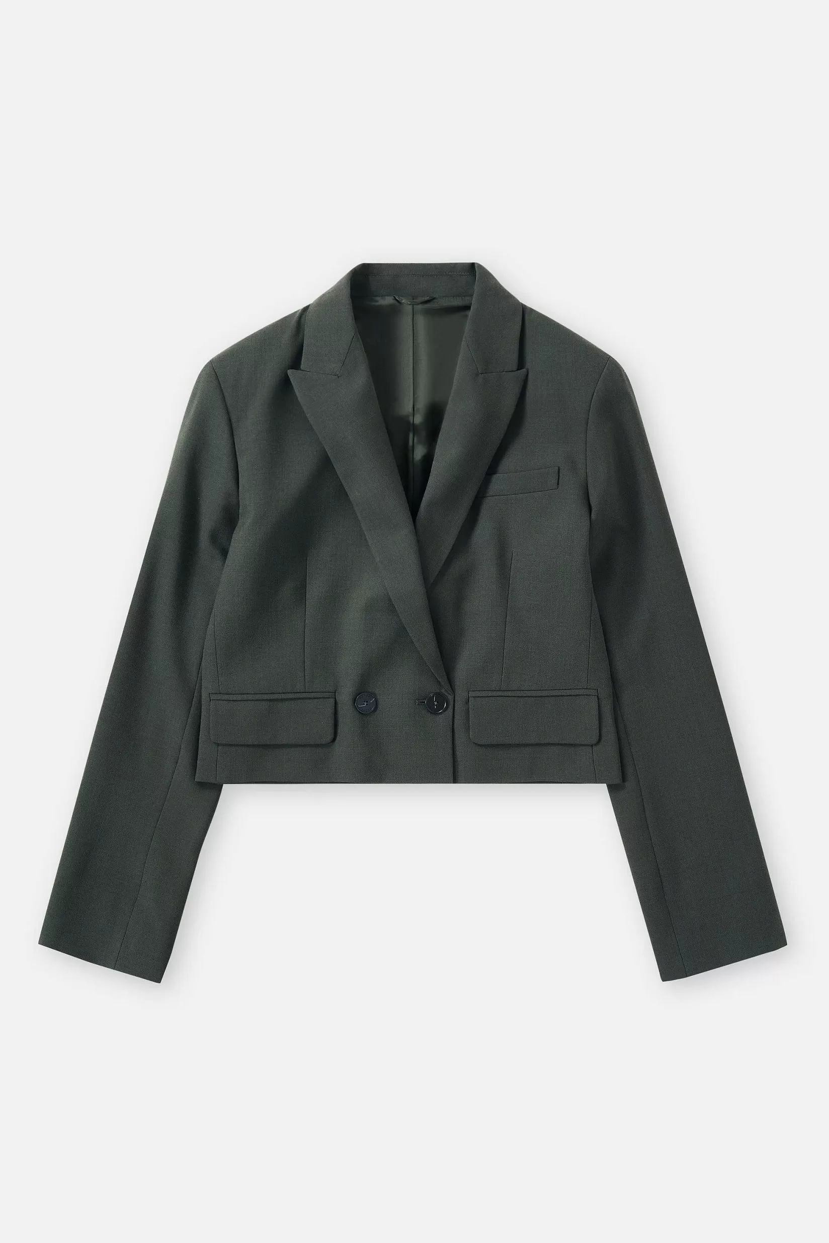 Flash Sale CLOSED Korte Blazer Groen Onkruid