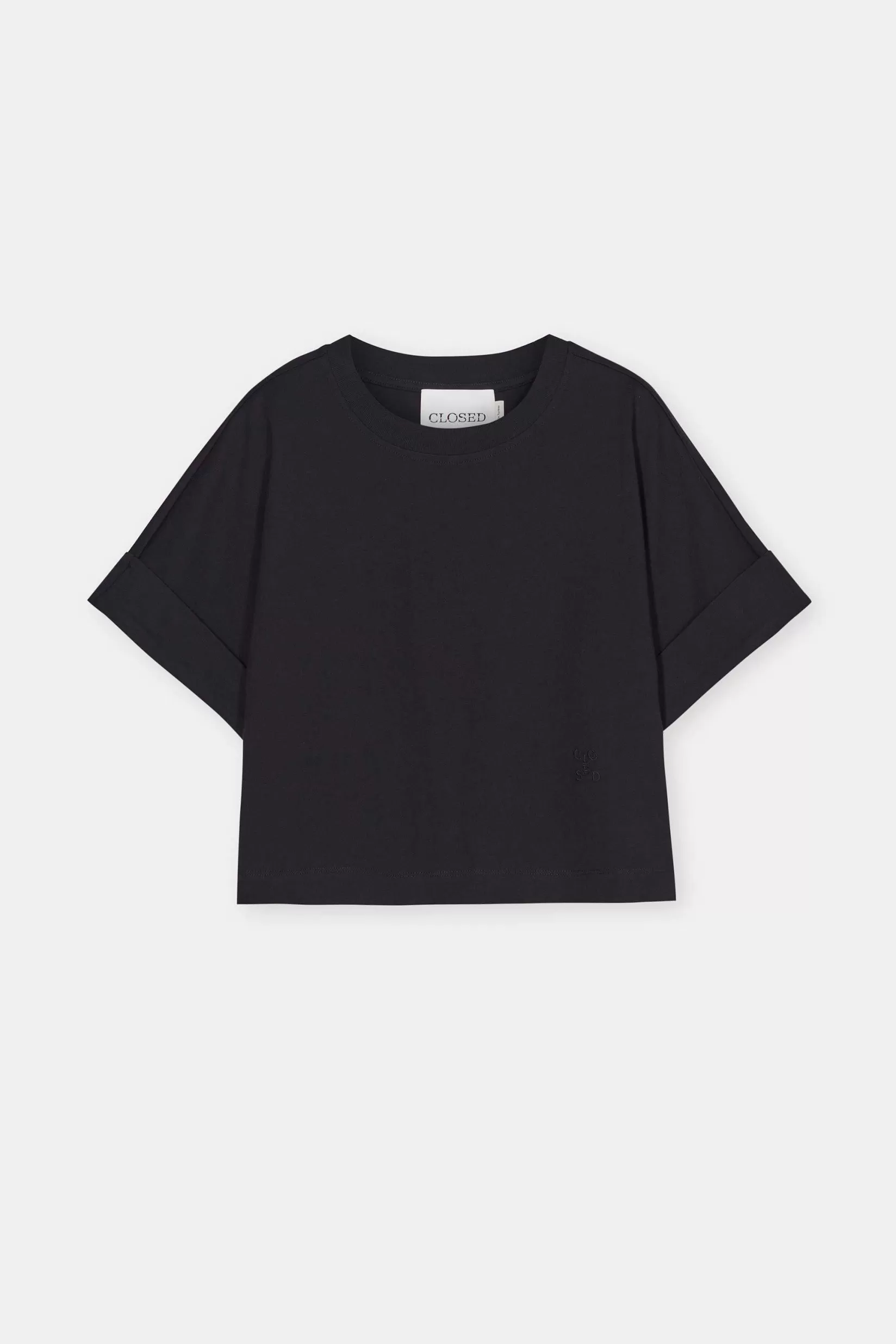 Cheap CLOSED Logo-T-Shirt Zwart
