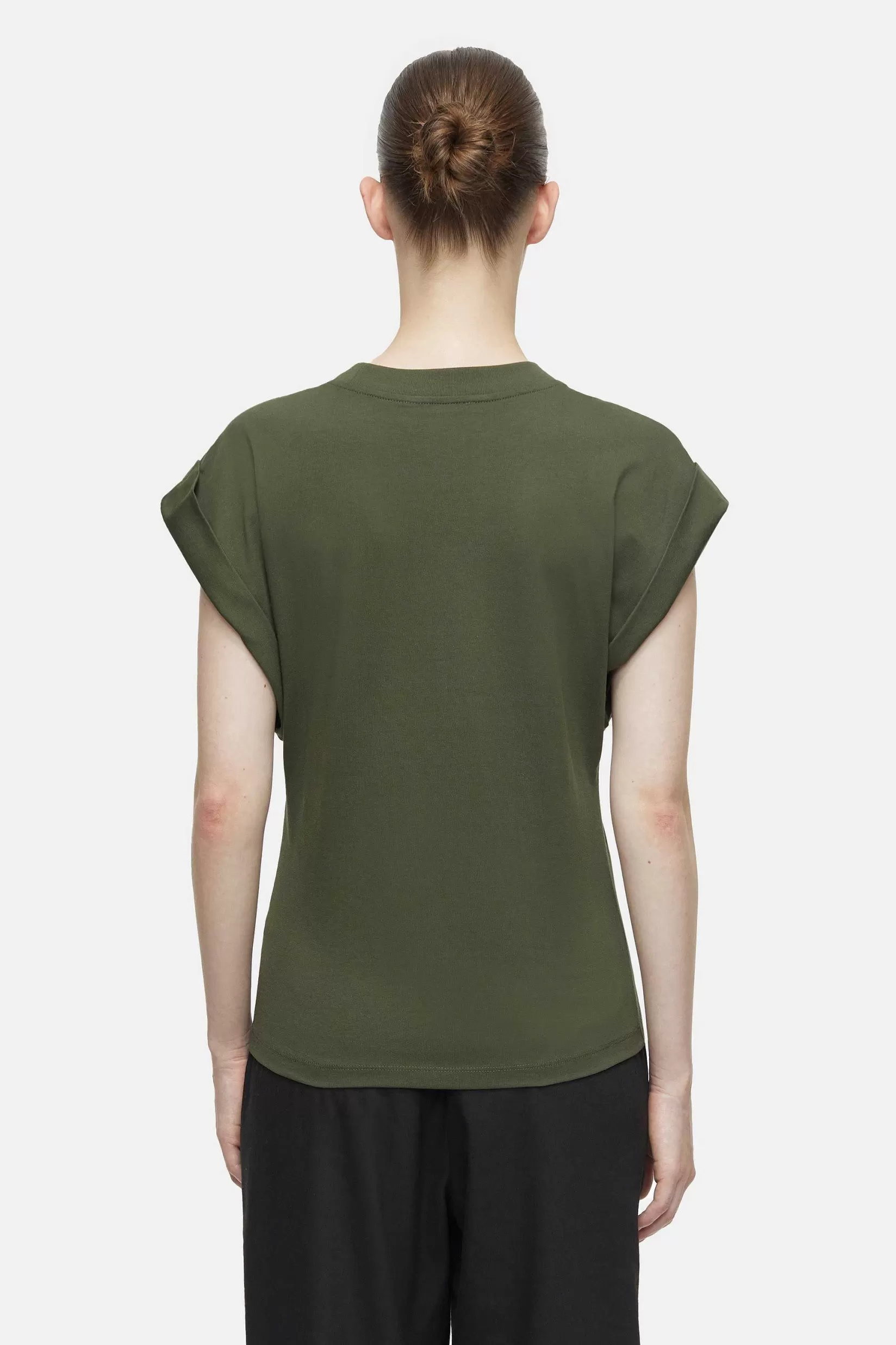 Sale CLOSED Mouwloze Top Groen Onkruid