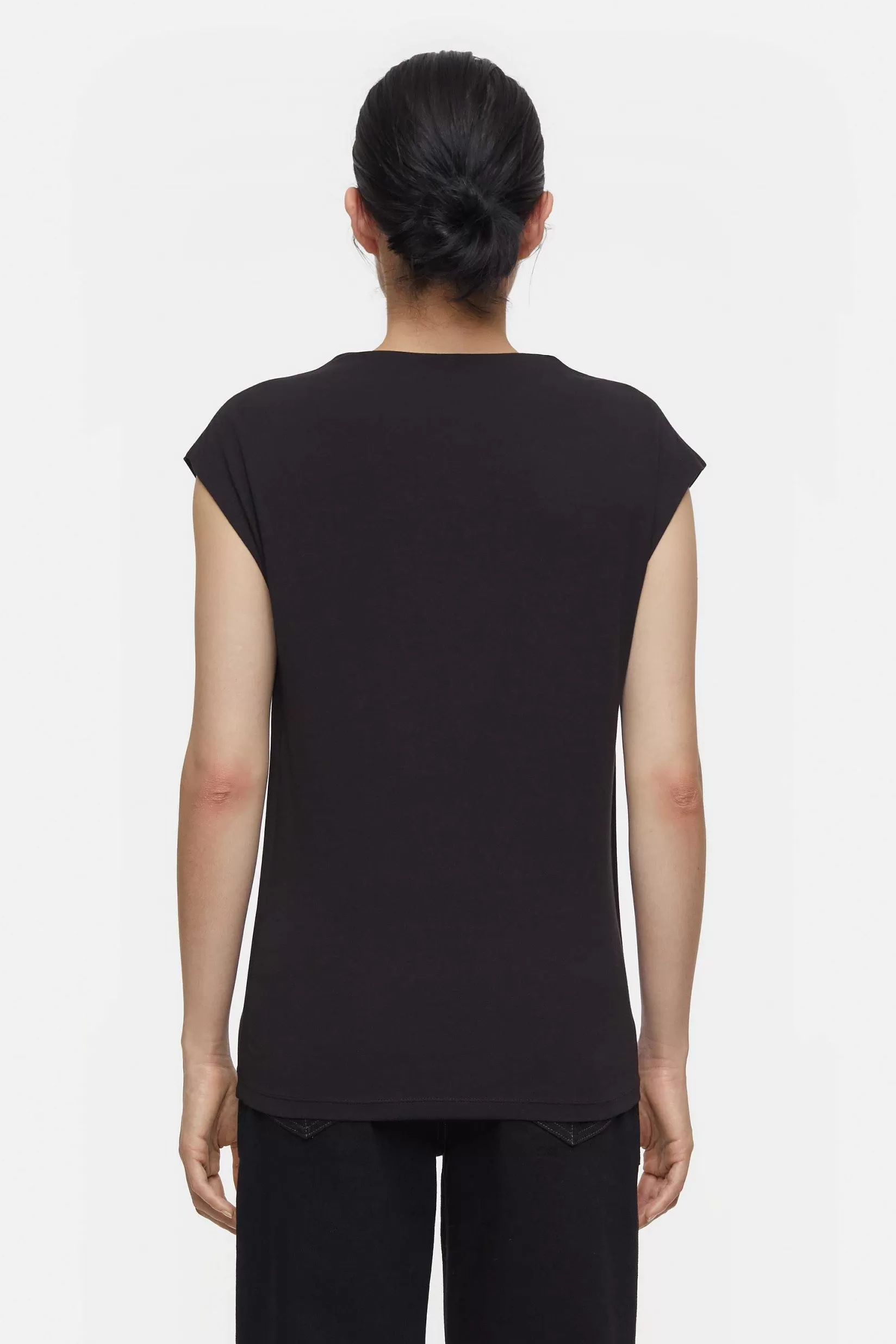 Shop CLOSED Mouwloze Top Zwart