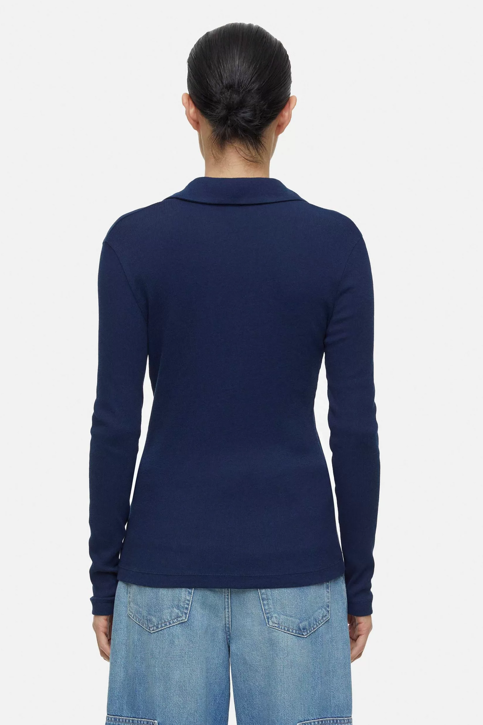 Discount CLOSED Poloshirt Met Lange Mouwen Blauwe Ruimte