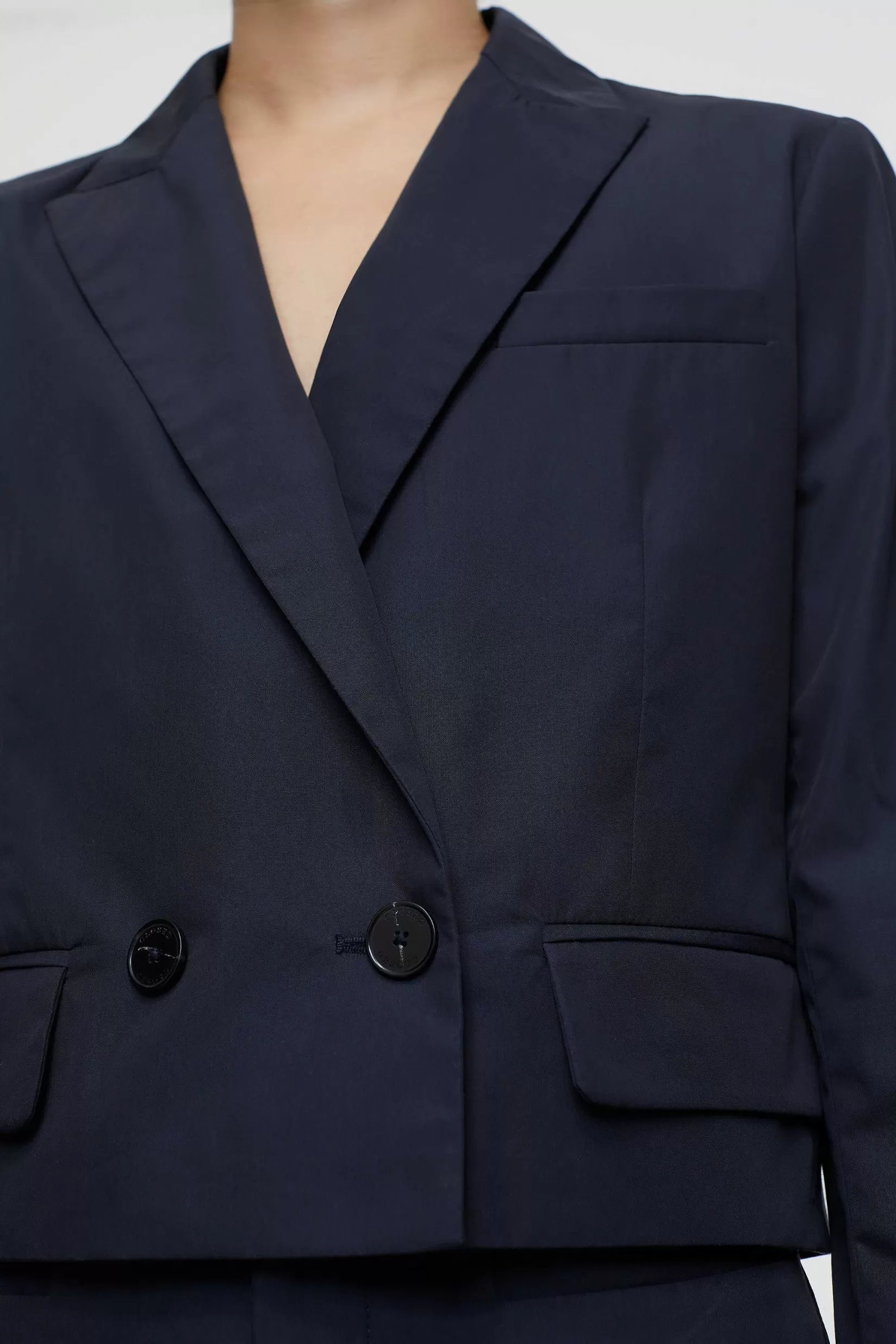 Sale CLOSED Poplin Blazer Blauwe Ruimte