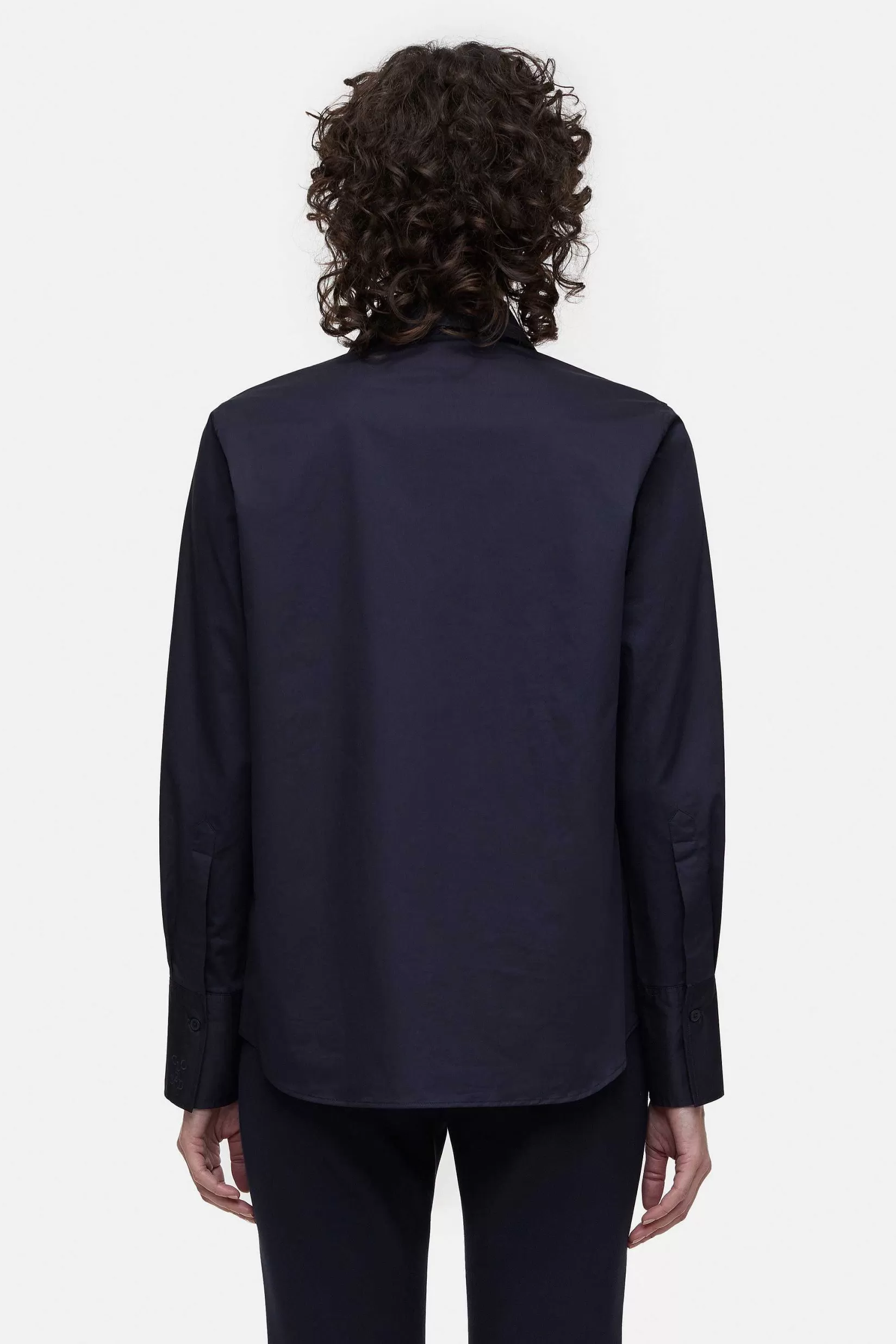 Outlet CLOSED Poplin Tuniekblouse Donkere Nacht