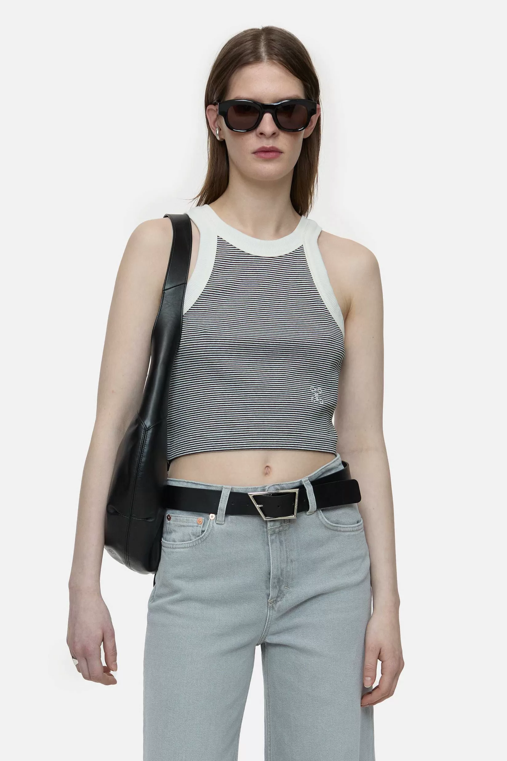 Outlet CLOSED Racer-Topje Zwart