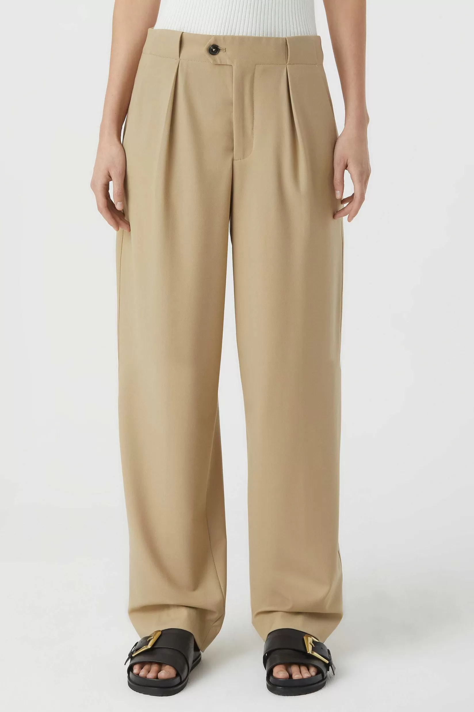 Discount CLOSED Relaxte Broek - Stijlnaam Mawson Zandsteen