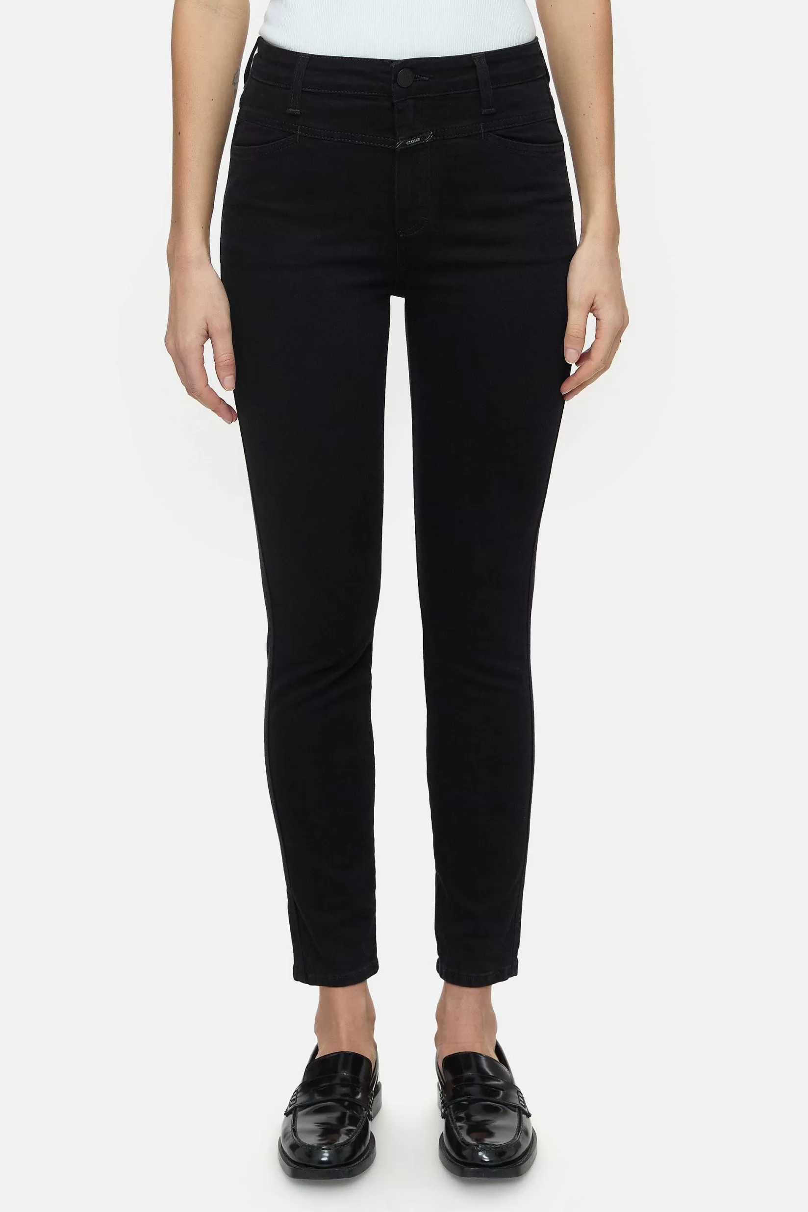 Outlet CLOSED Skinny Jeans - Stijlnaam Skinny Pusher Zwart