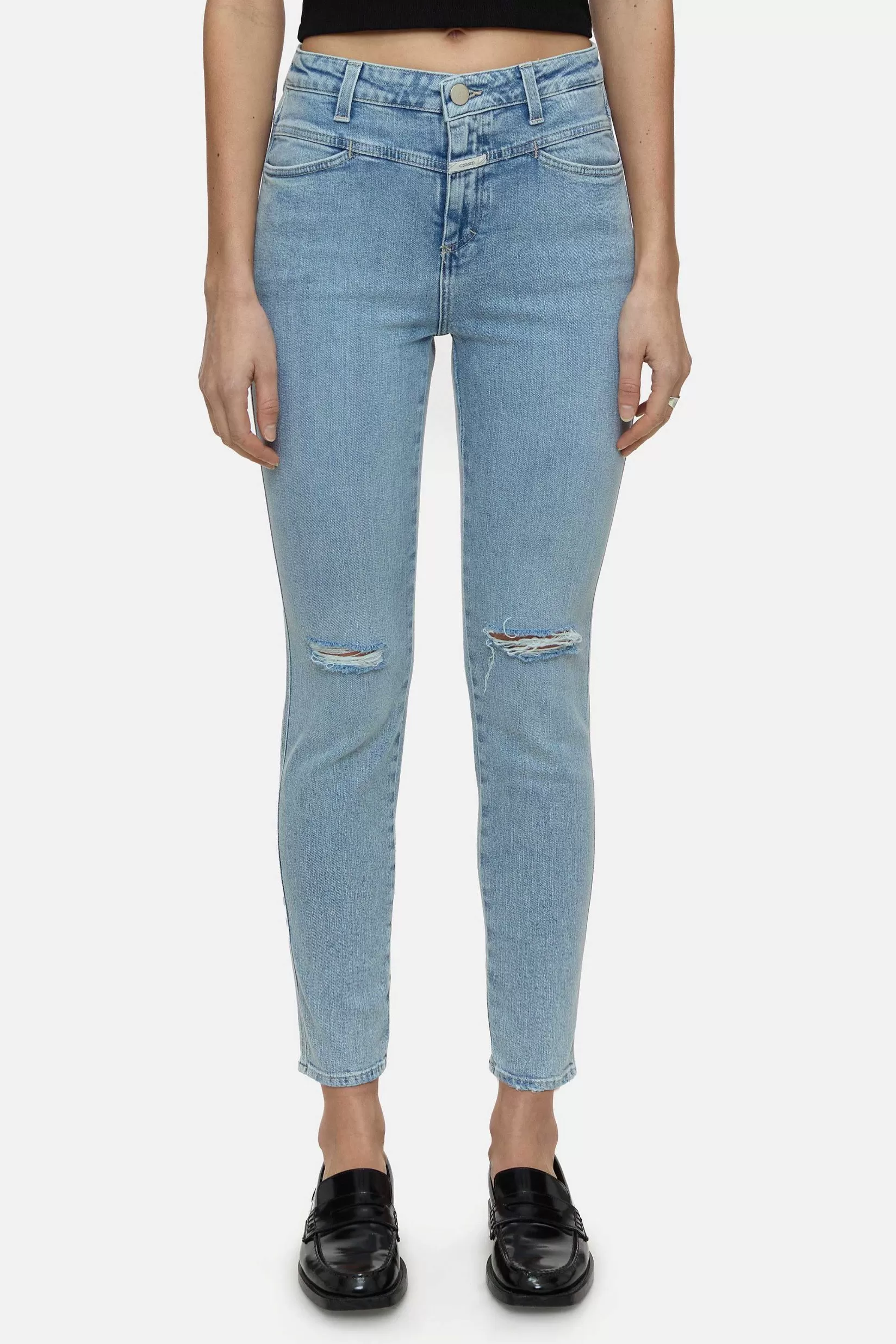 Clearance CLOSED Skinny Jeans - Stijlnaam Skinny Pusher Midden Blauw