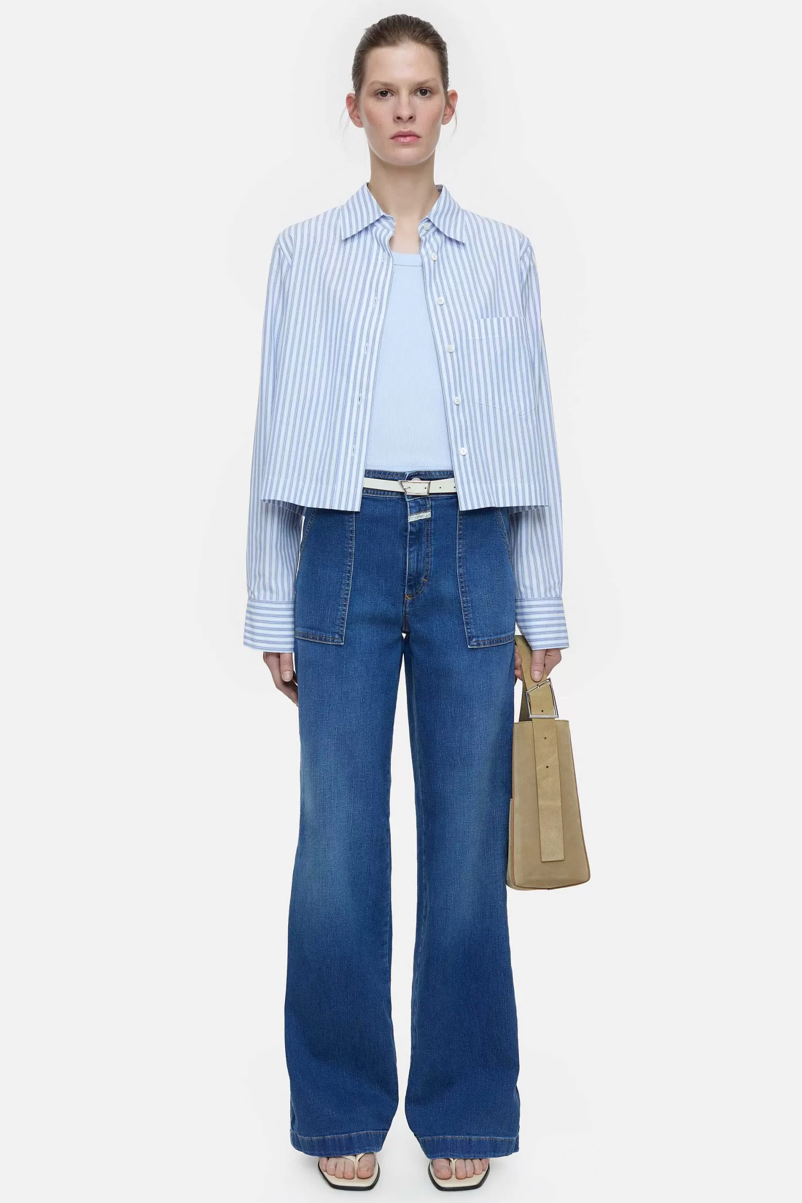 New CLOSED Slim Jeans - Stijlnaam Aria Midden Blauw