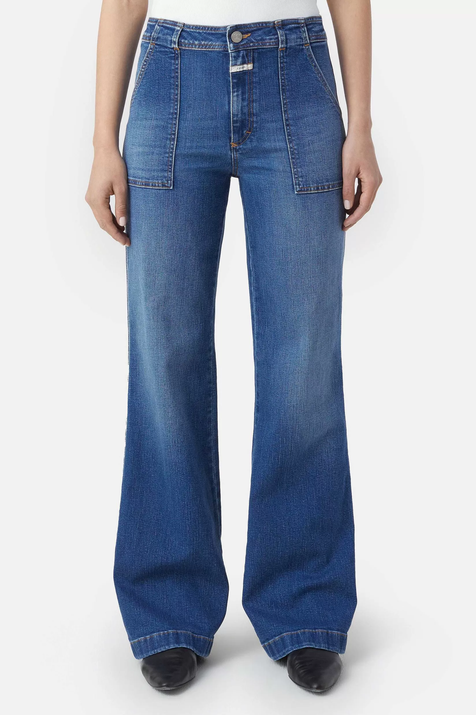 New CLOSED Slim Jeans - Stijlnaam Aria Midden Blauw