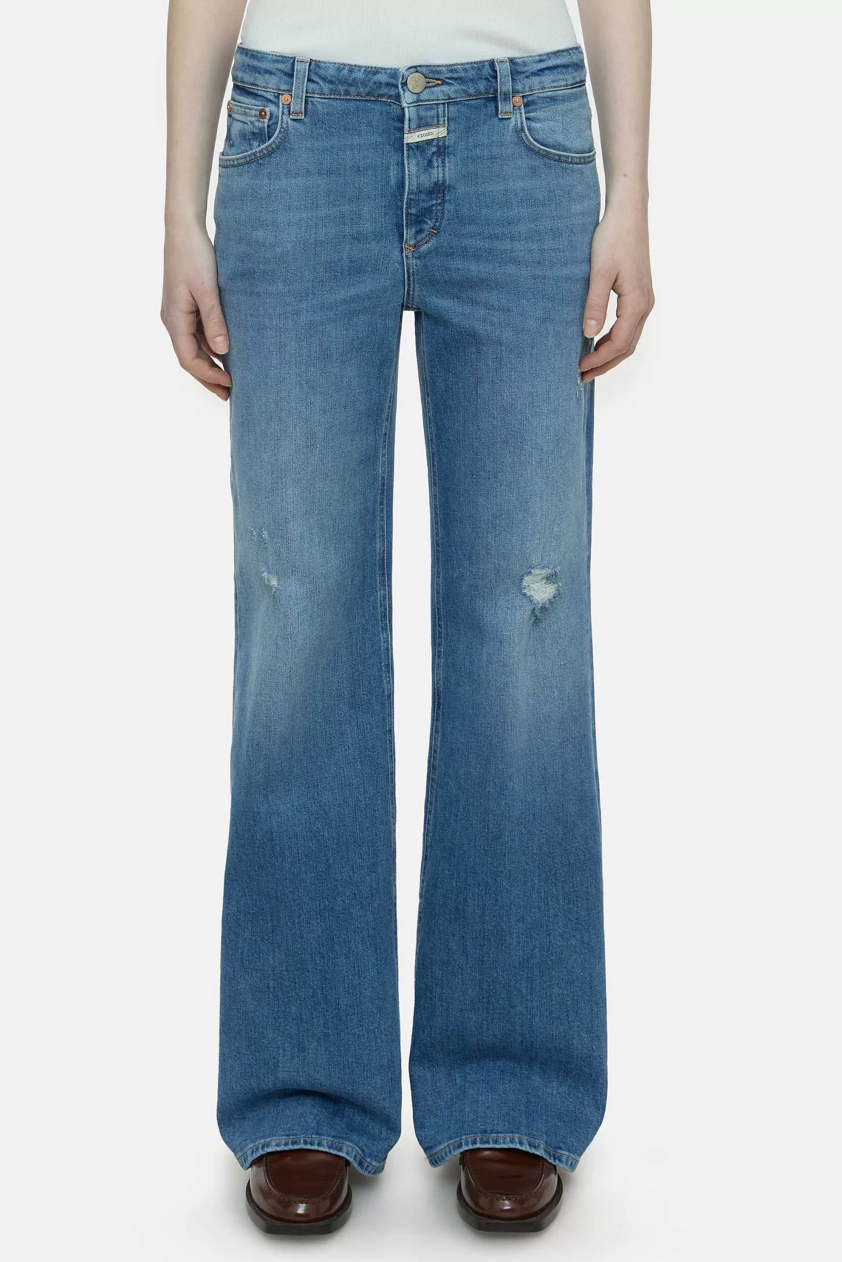Online CLOSED Slim Jeans - Stijlnaam Gillan Midden Blauw
