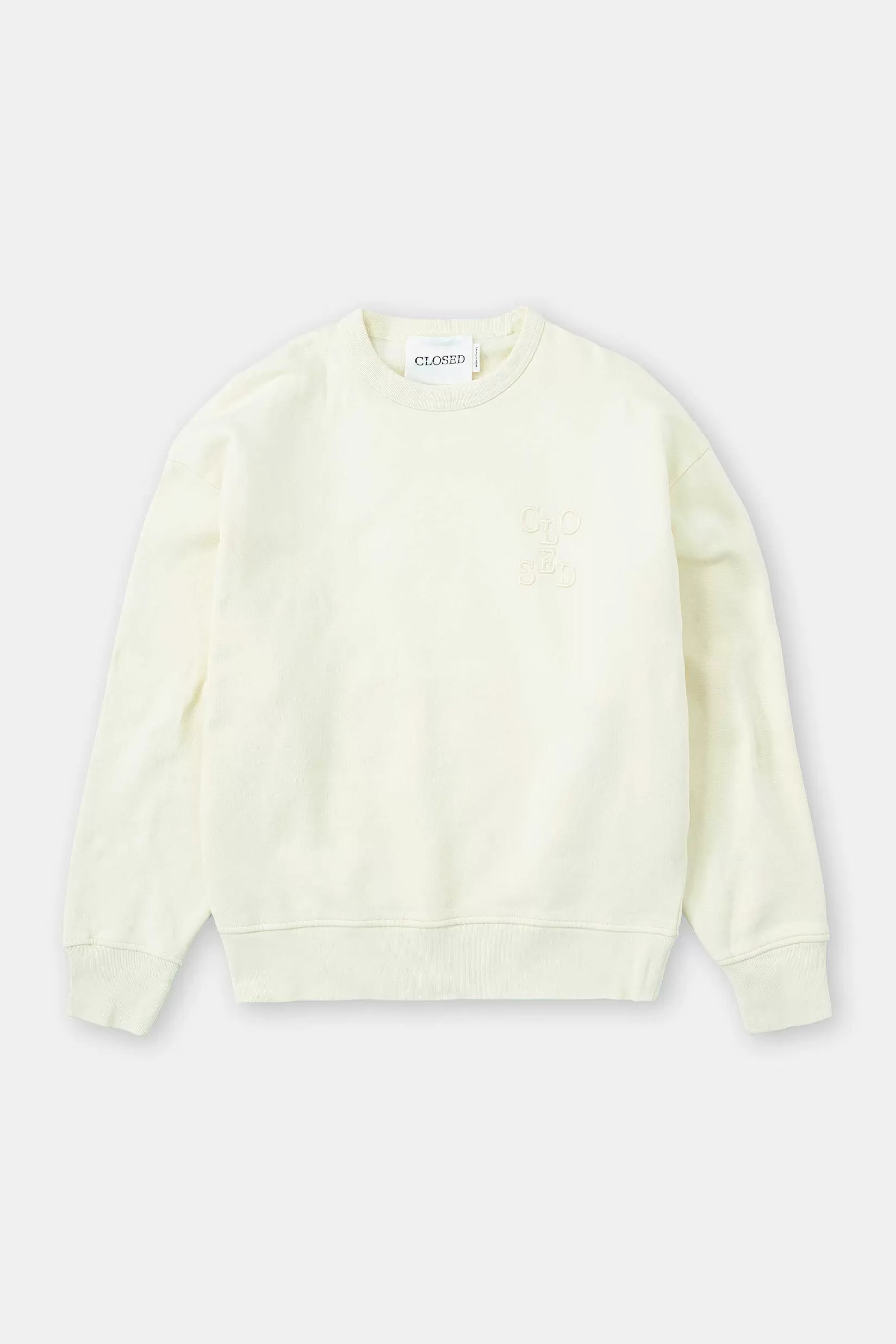 Outlet CLOSED Sweatshirt Met Logo Vanille