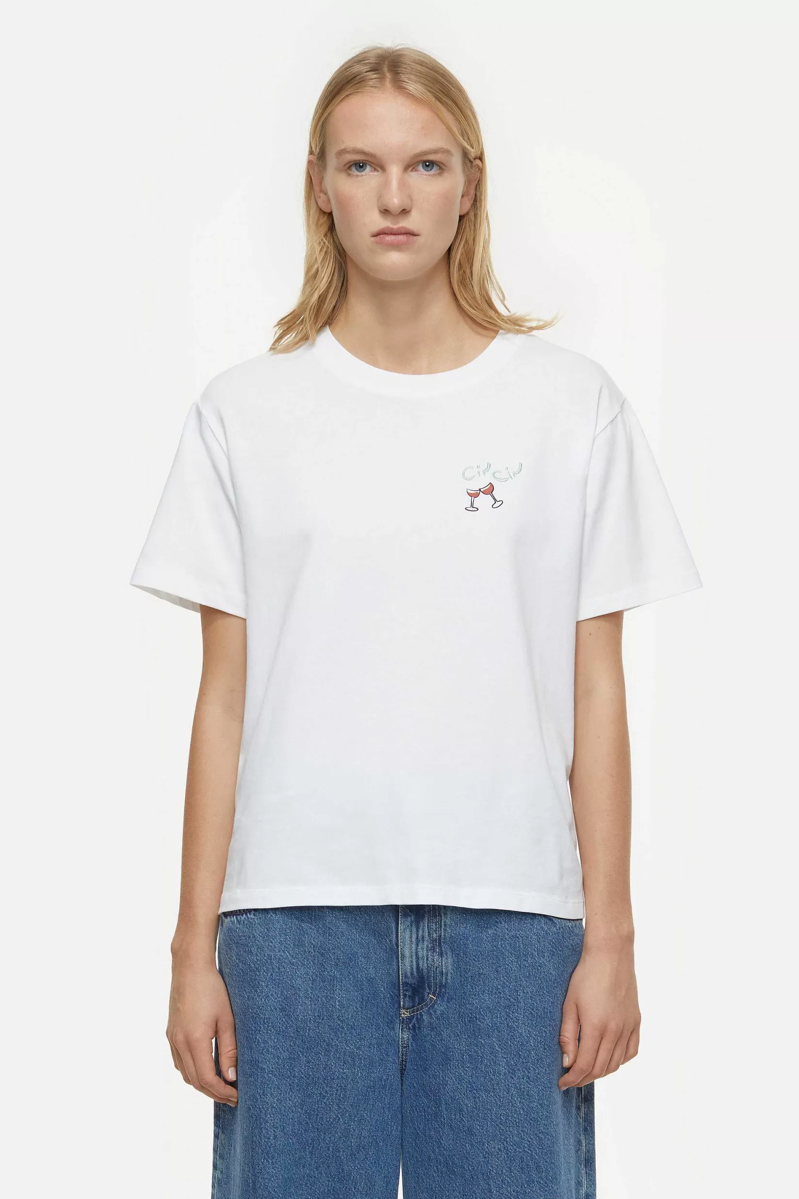 Fashion CLOSED T-Shirt Met Borduursel Verstand