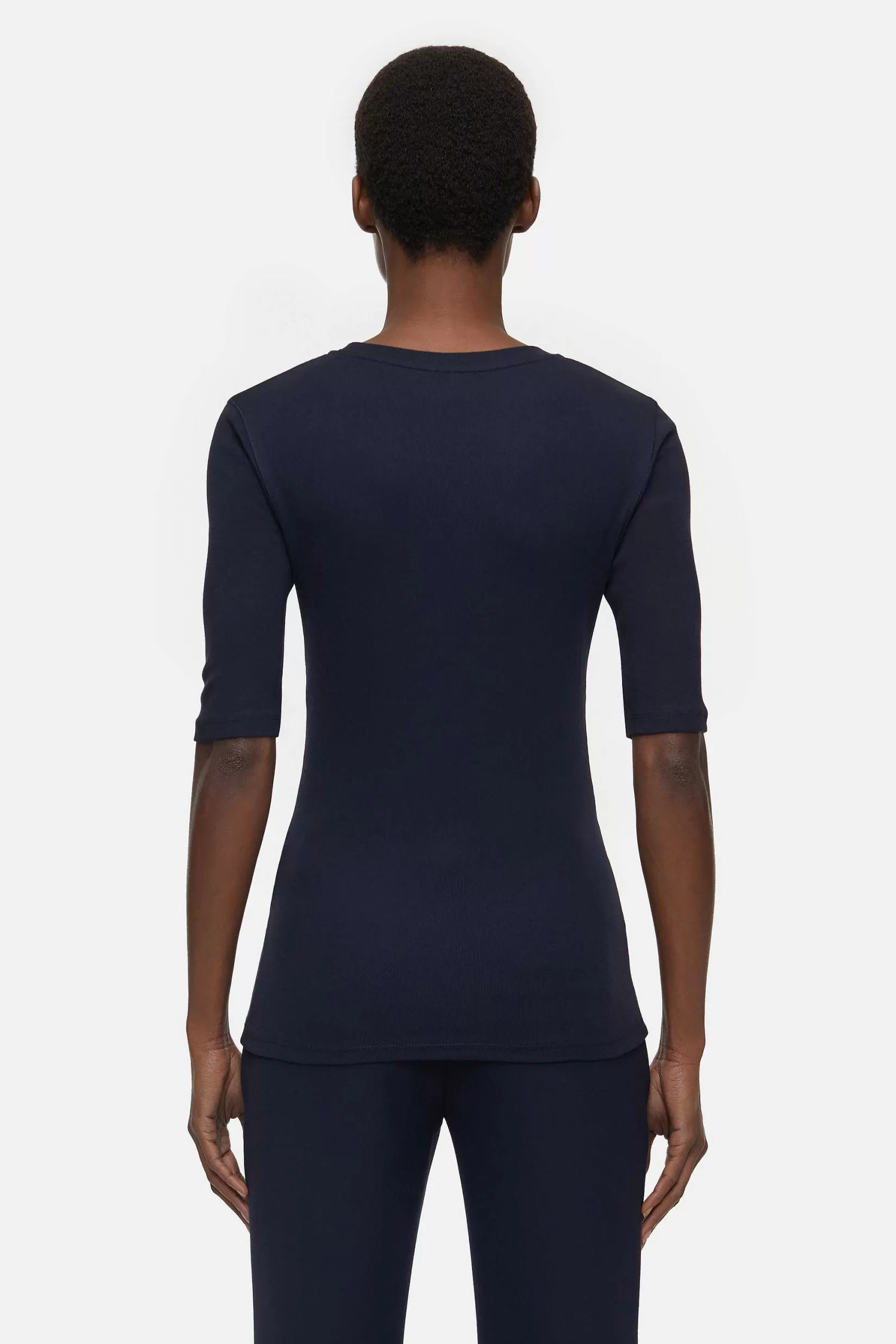 Flash Sale CLOSED T-Shirt Van Katoen En Modaal Donkere Nacht