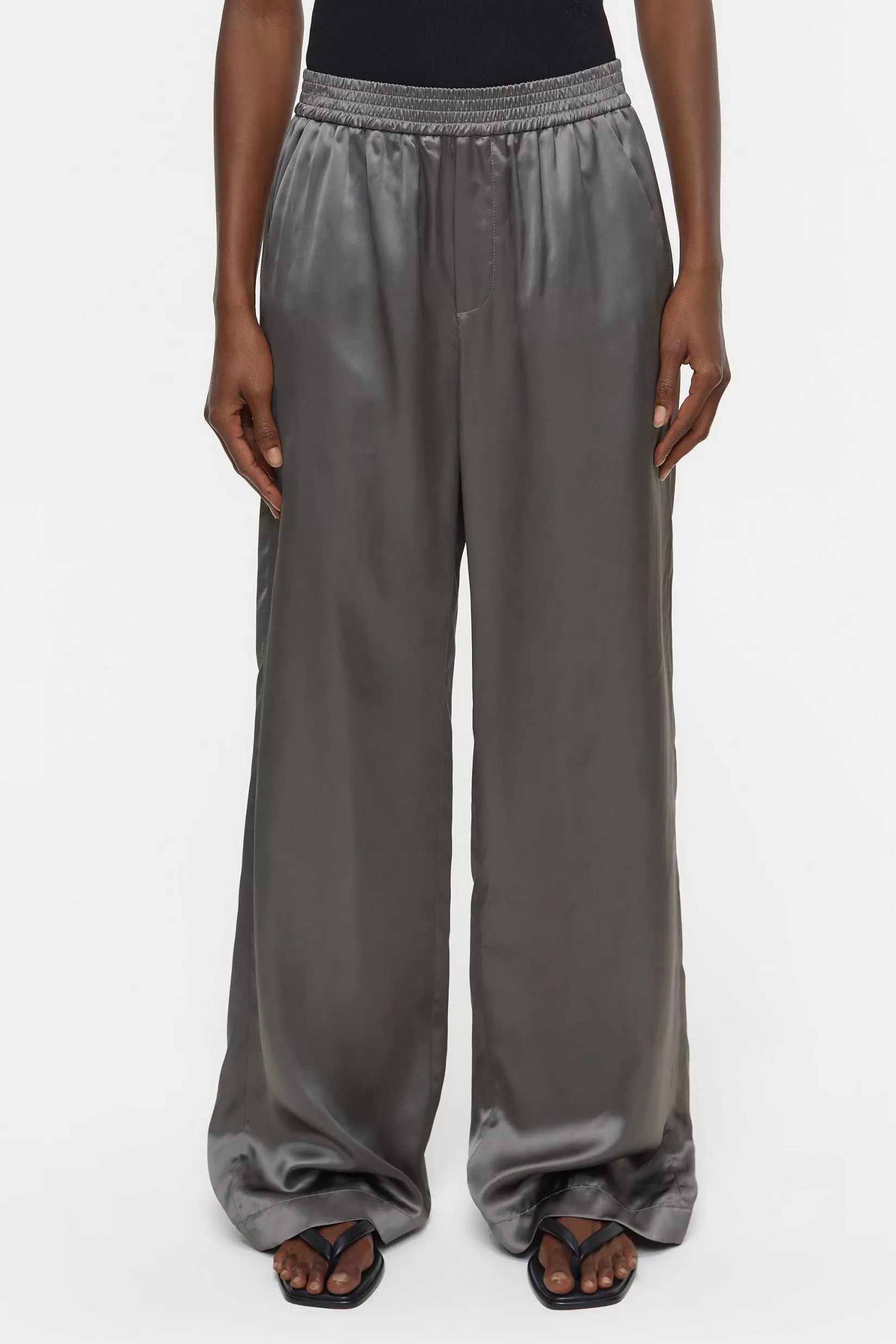 Fashion CLOSED Wijde Broek - Stijlnaam Winona Stromboli Grijs