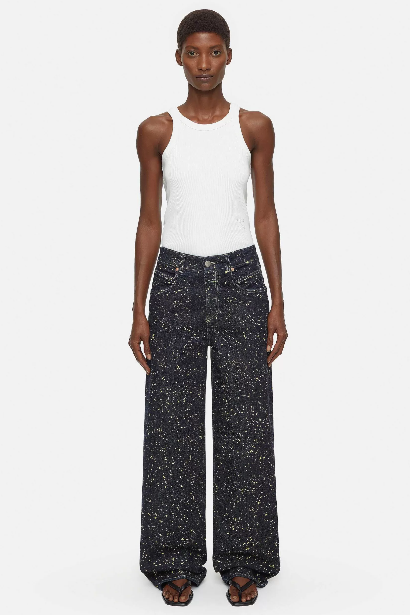 Outlet CLOSED Wijde Jeans - Stijlnaam Nikka Primair Geel