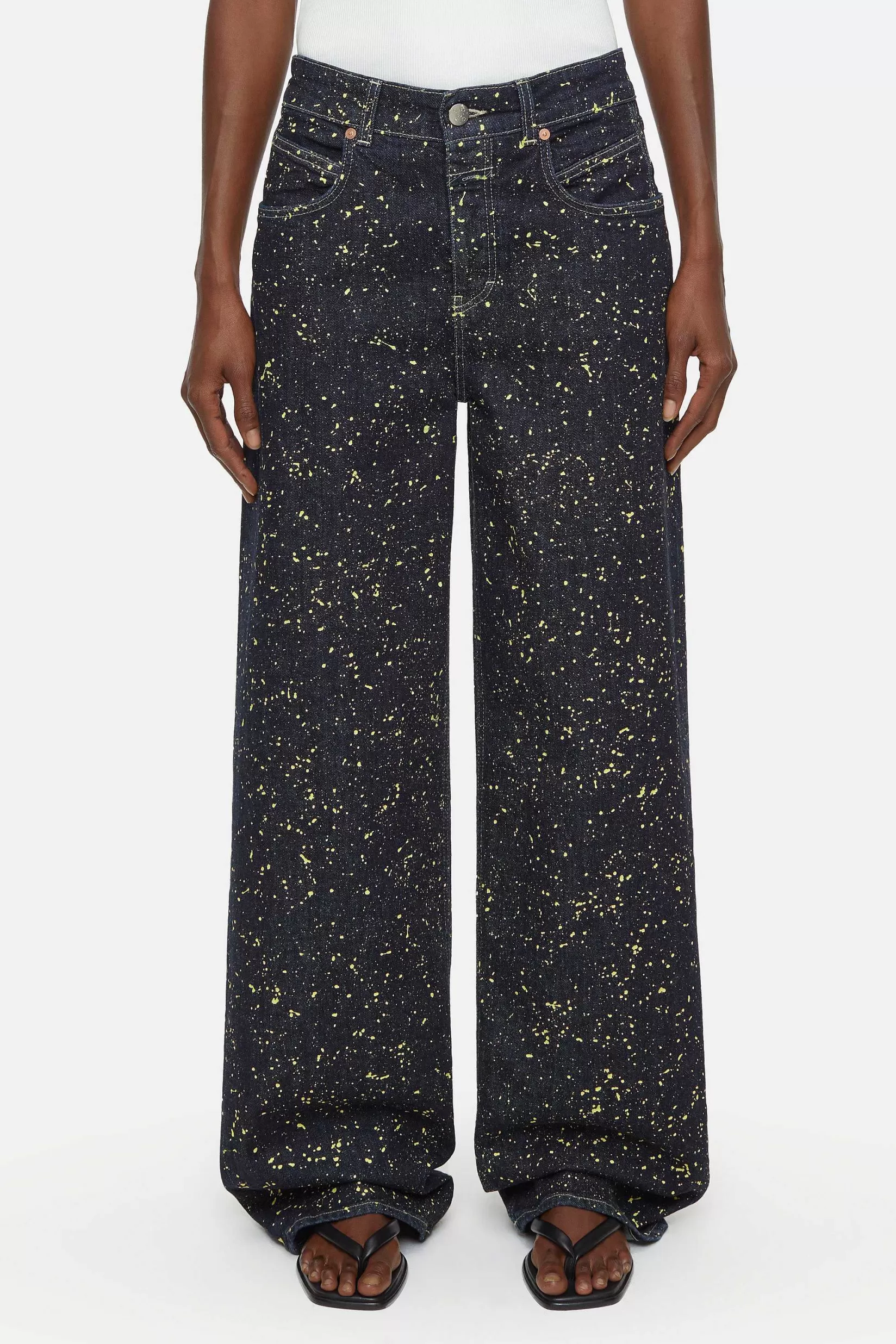 Fashion CLOSED Wijde Jeans - Stijlnaam Nikka Primair Geel