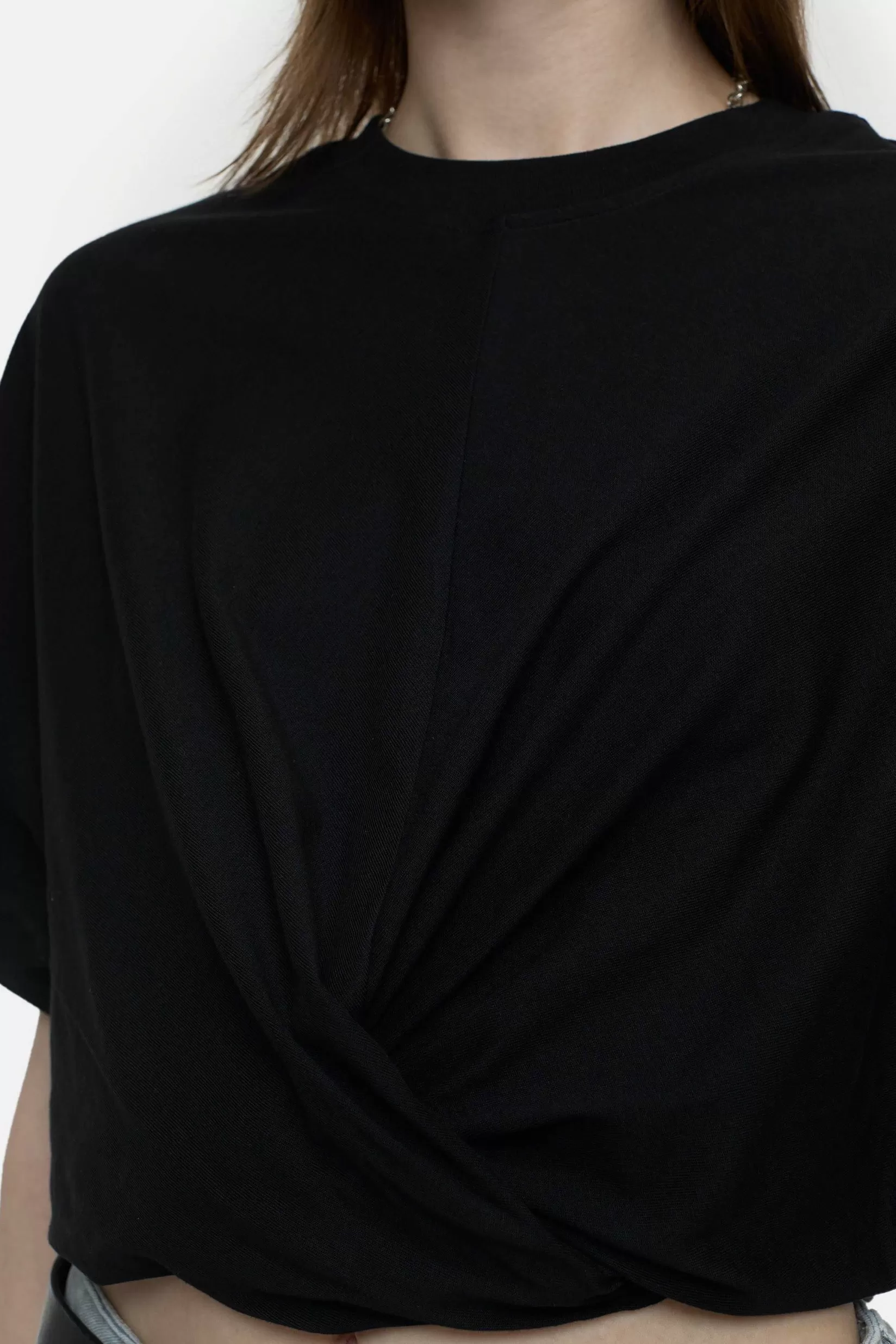 Flash Sale CLOSED Wikkel-T-Shirt Zwart